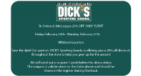 Dick's SHLL Shop Event